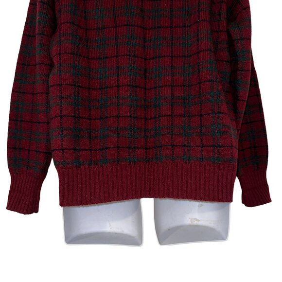 Rare Vintage Ralph Lauren Mallard Duck Sweater Mens L Wool Plaid Christmas - Picture 8 of 11